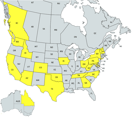 Location of Lantana Group Employees﻿